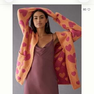 Maeve Hearts Cardigan, XS